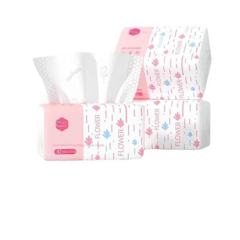 Xiaohongshu Manhua 400 Sheets Bulk Box Tissue Paper Napkins Household Economical Pack Facial Tissue Toilet Paper 4