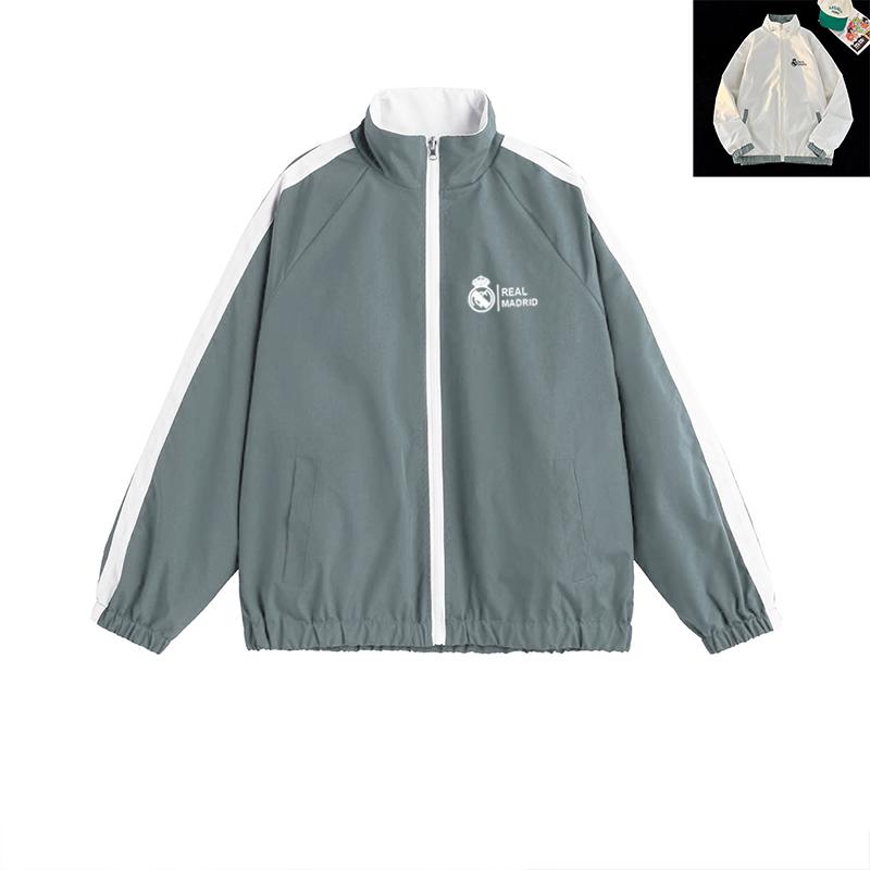 Áo khoác gió 2 lớp mặc được 2 mặt CLB> Re.al (FORM RỘNG) vải gió tráng bạc chống nước, chống gió, chống bụi, 3