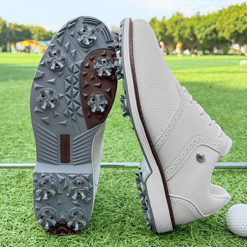 Product Introduction of Professional Golf Shoes Men Spikes Golf Sneakers Outdoor Walking Footwears Non-slip Grass Golf Training Shoes 1