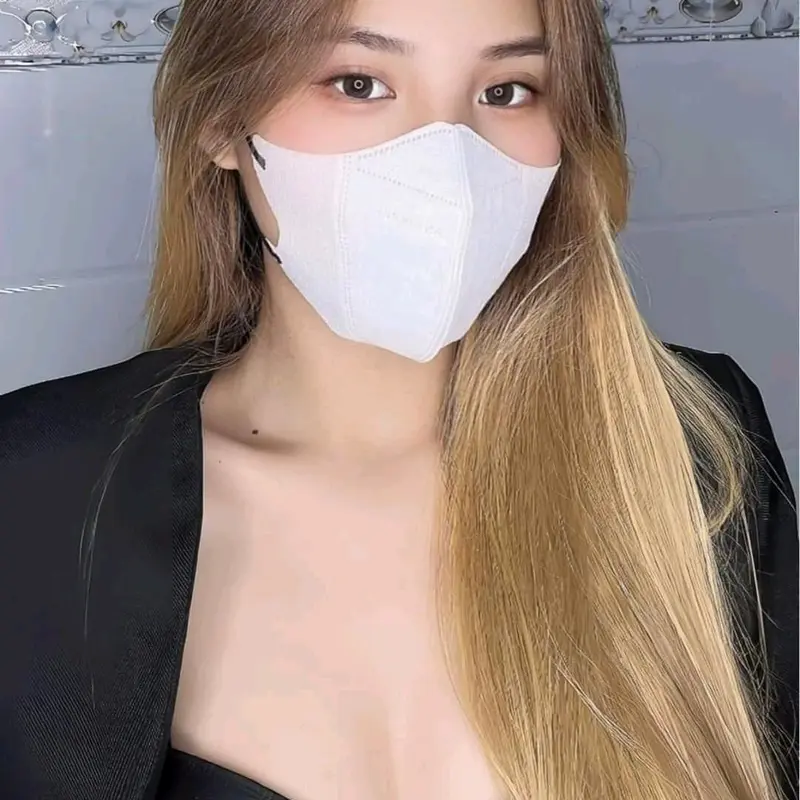 Set 100 chiếc Khẩu trang 5D Mask màu đen cá tính Women Phụ Kiện Voi 6