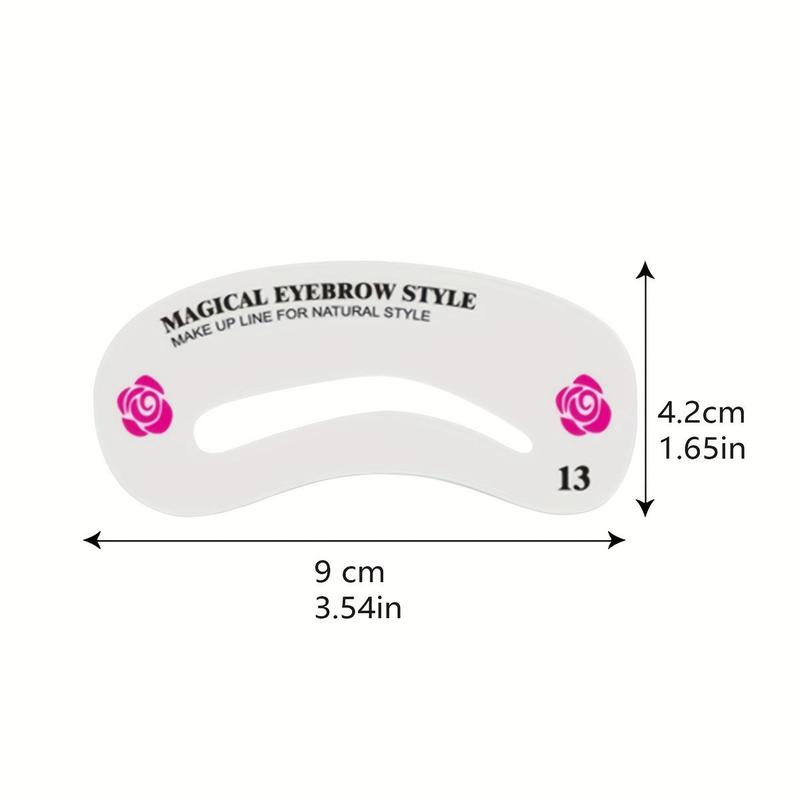 24pcs Mixed Style Reusable Eyebrow Stencils, Eyebrow Templates, Eyebrow Shaping Template Stencils, Professional Makeup Tools For Beginners & Professionals Alike, Valentine's Day Gift, Makeup Products 1