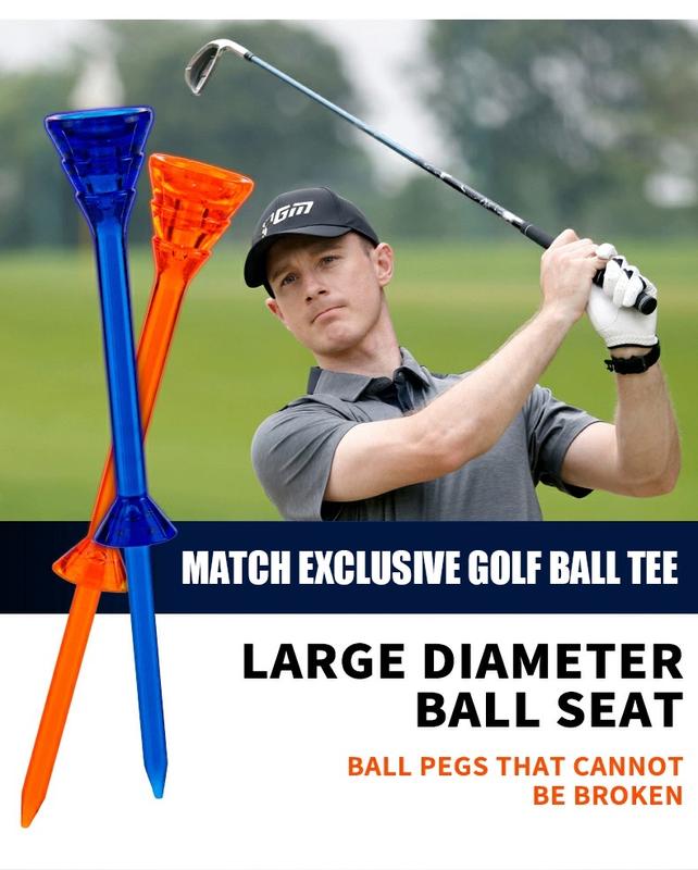 Product Introduction of PGM New Style Durable 83mm Large Diameter Crystal Round Golf Tee with Height Marker for Golf Tournament QT023 15