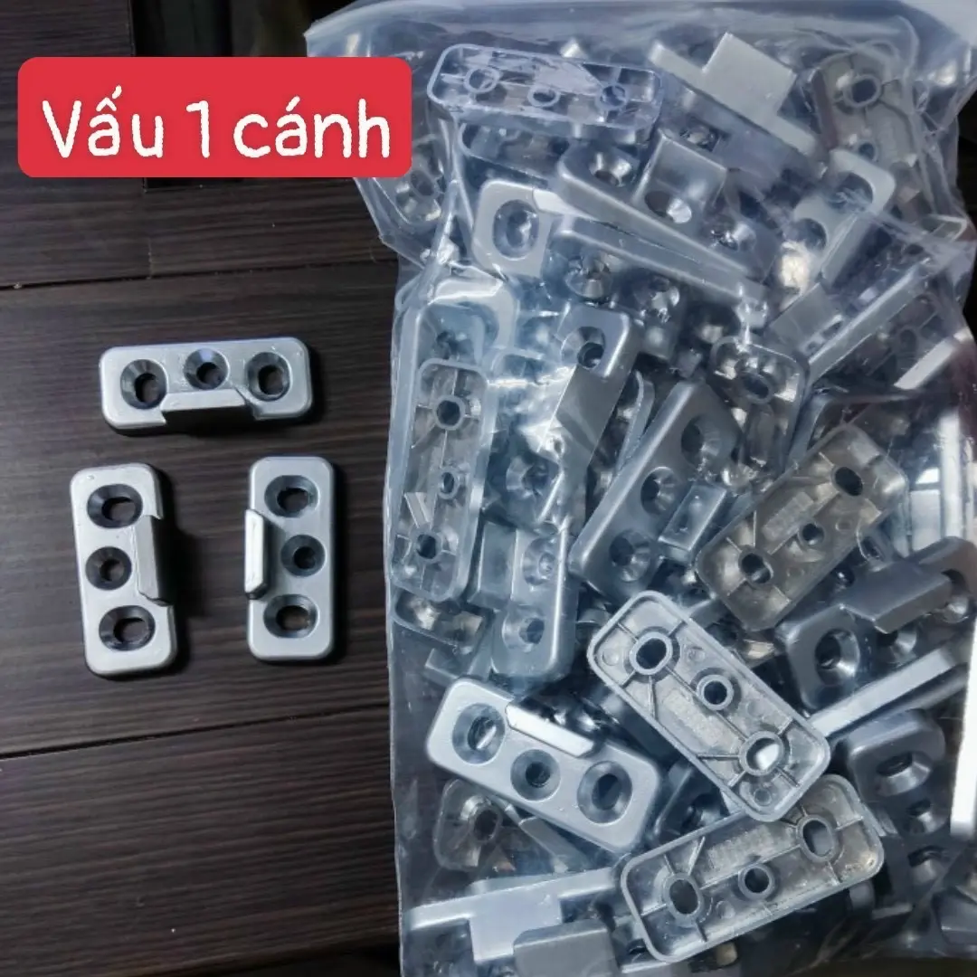 Vấu hãm cửa nhôm 3 lỗ - vấu 1 cánh