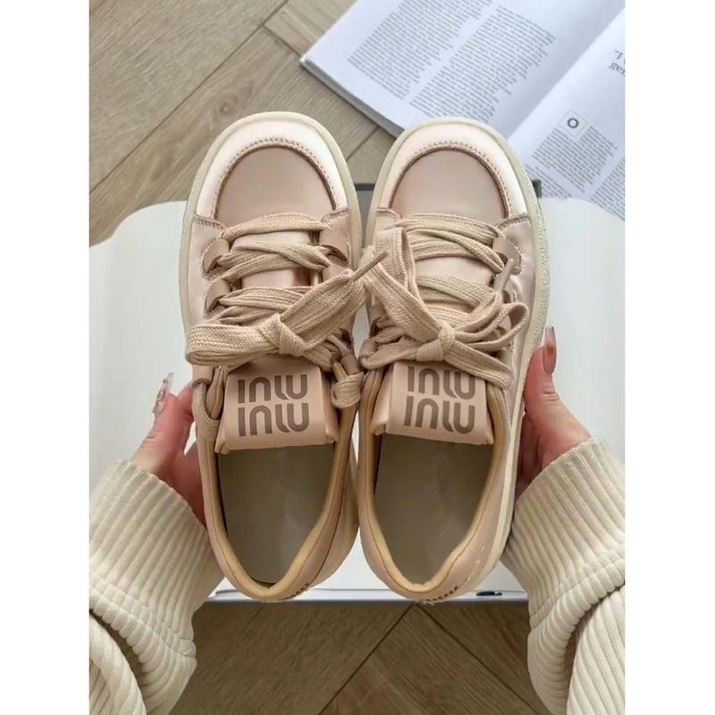 Product Introduction of Classic Style Raise the Bottom White Shoes for Women 2024 New Spring Joker Student Board Shoes Ins Trendy Sneaker high  heel  ice  skates cleats 3