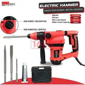 SUNC TOOLS Hammer Drill Mesin Bor Bobok Beton Dinding Tembok 25mm