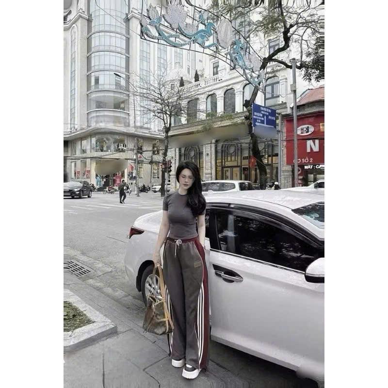 SET263-Set bộ body phối áo cotton mix quần chất umi mì dày dặn 1