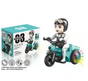 MAINAN SEPEDA MENARI DANCING BICYCLE / MAINAN SEPEDA MOTOR GOFOOD BERJALAN TANPA BATERAI / Mainan