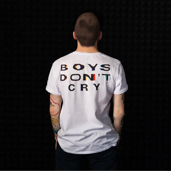 Kaos T-Shirt "BOYS DONT CRY" Kualitas Distro 100% cutton combed nyaman