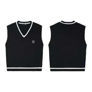 Nrdn Clothing Sweater Clover Vest Knitwear Logo Rompi Casual