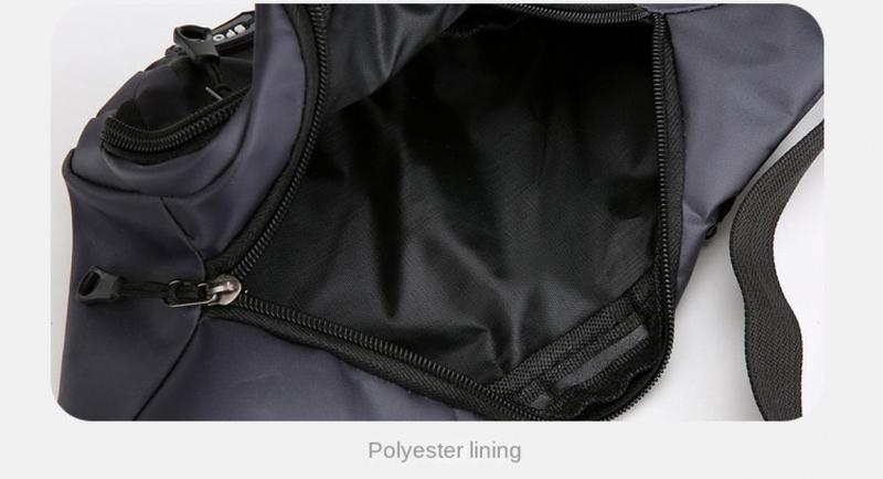 Product Introduction of Solid Color Men Chest Bag Outdoor Sports Waist Pack For Boys Multi Layered Design Crossbody Bags 23