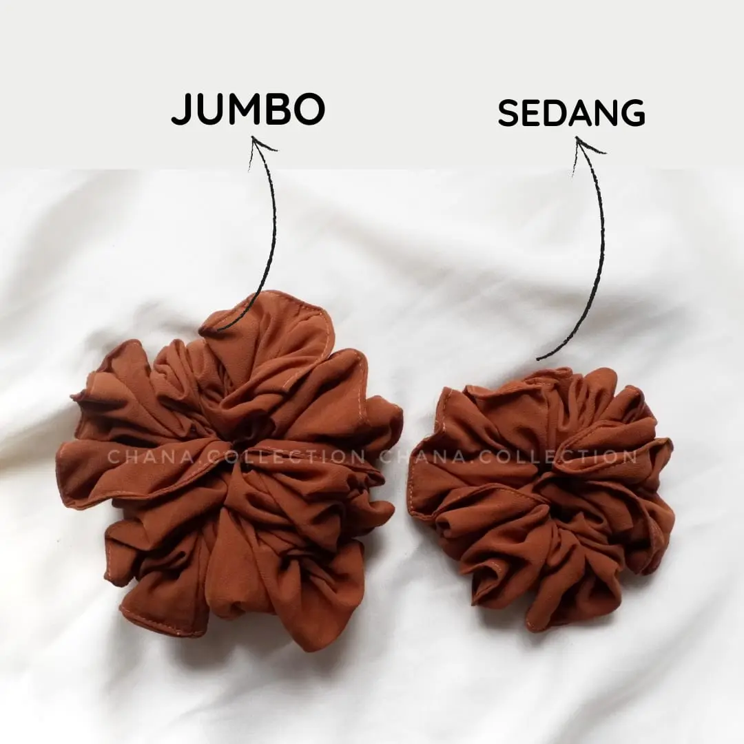 SCRUNCHIE IKAT RAMBUT CEMOL RAMBUT SCRUNCHIE JUMBO PREMIUM