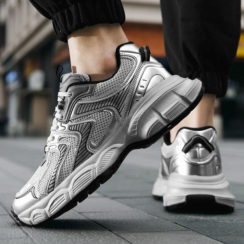 2024 Aanpassen Man Casual Mode Sneakers Snelle Levering Dropshipping Blank Mesh Wandelen Hardlopen Sportschoenen voor Mannen Atletische Hardloper_voghion.com