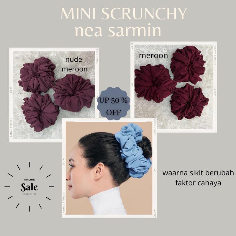 Scrunchie Labah Labah Sanggul mini scrunchy viral Scrunchie - TikTok Shop Malaysia