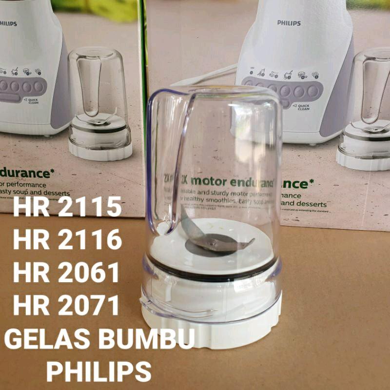 Set Dry Mill Gelas Bumbu Blender Philip Hr 2115 2116 2071 2061 1