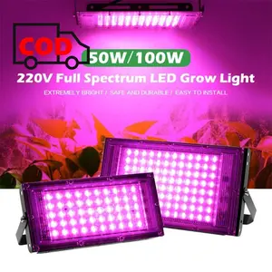 Lampu Tanaman Hidroponik Pengganti Matahari Grow Light LED Full Spectrum 2835 SMD 220V 50W