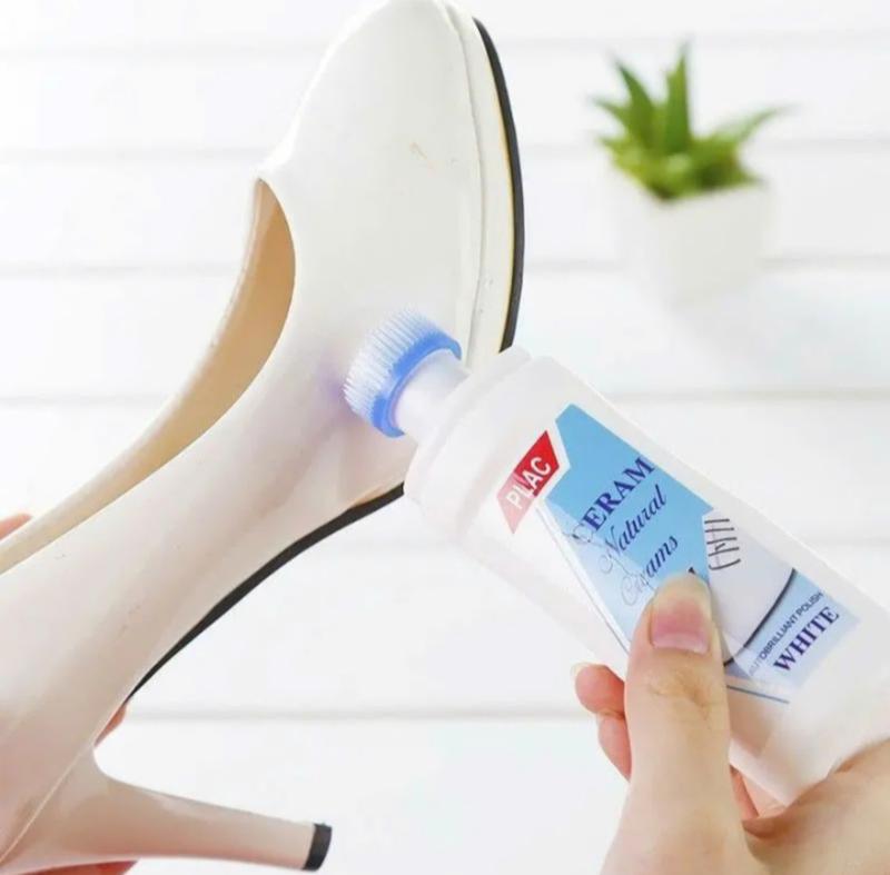 Chai xịt tẩy trắng giày, vệ sinh giày cực nhanh - Lọ vệ sinh tẩy vết ố vàng trên giày nhỏ gọn tiện lợi PT SHOP 4
