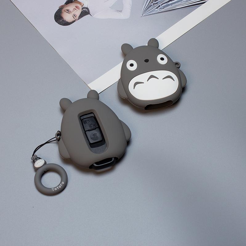 Bọc Bảo Vệ Chìa Khóa Smartkey Hình Totoro Cho Xe Honda Vision Lead Ablade SH Mode Móc Khoá Nội Thất Chất Liệu Cao Su Tổng Hợp Bền Đẹp A