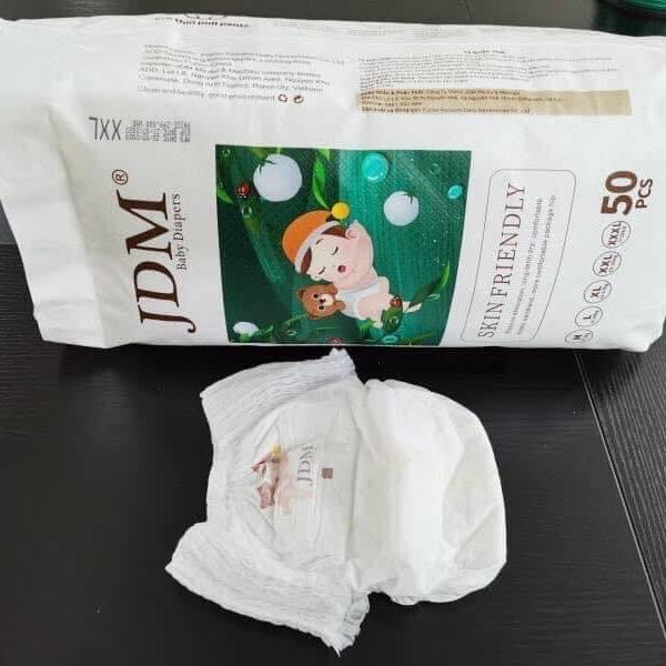 FREE SHIP Bỉm quần JDM 50 miếng size M L Xl XXL XXXL chống hăm siêu mỏng mẫu mới Em bé Trẻ sơ sinh Trẻ sơ sinh Bé gái Bé trai Trẻ mới tập đi Voi tả 100