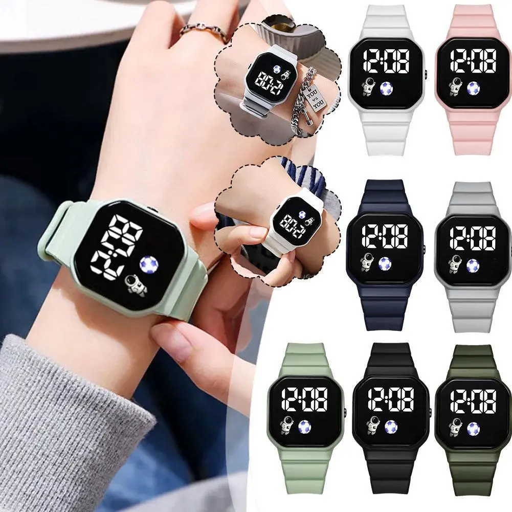 Đồng Hồ Điện Tử, Dành Cho Nam Và Trẻ Em, Kỹ Thuật Số, Đồng Hồ Đeo Tay LED, Đồng Hồ Thể Thao, Đồng Hồ Thể Dục, I2Q2