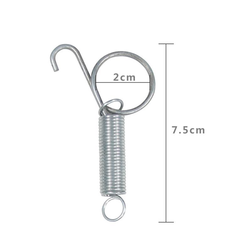 Product Introduction of 10Pcs Multipurpose Spring Lock Animal Pet Cage Latches Lock Spring Rabbit Cage Door Tension Spring with Hook 26
