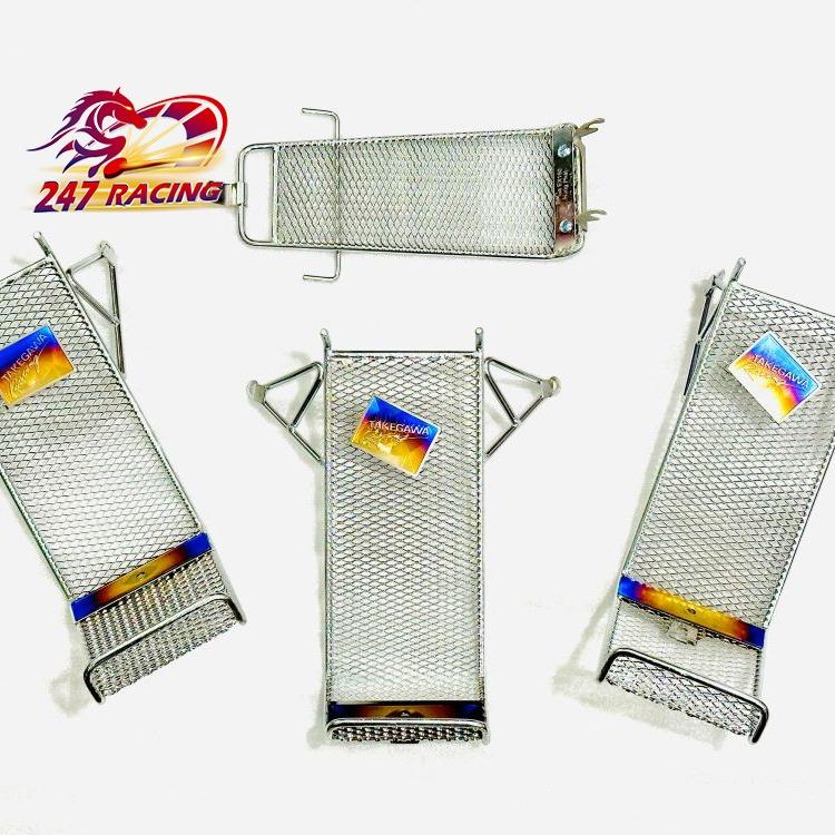 Baga lưới Xiken Inox 100% Sáng Bóng gắn xe máy Sirius Fu Led Wave A RS 100 waveA110 Wave RSX Wave Nhỏ Exciter....