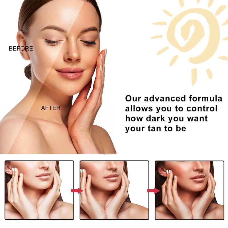 Product Introduction of OUHOE Darkening Cream Aloe Vera Gel Sunburn Repair Gel Summer Beach Bronzer Tanning Booster 6