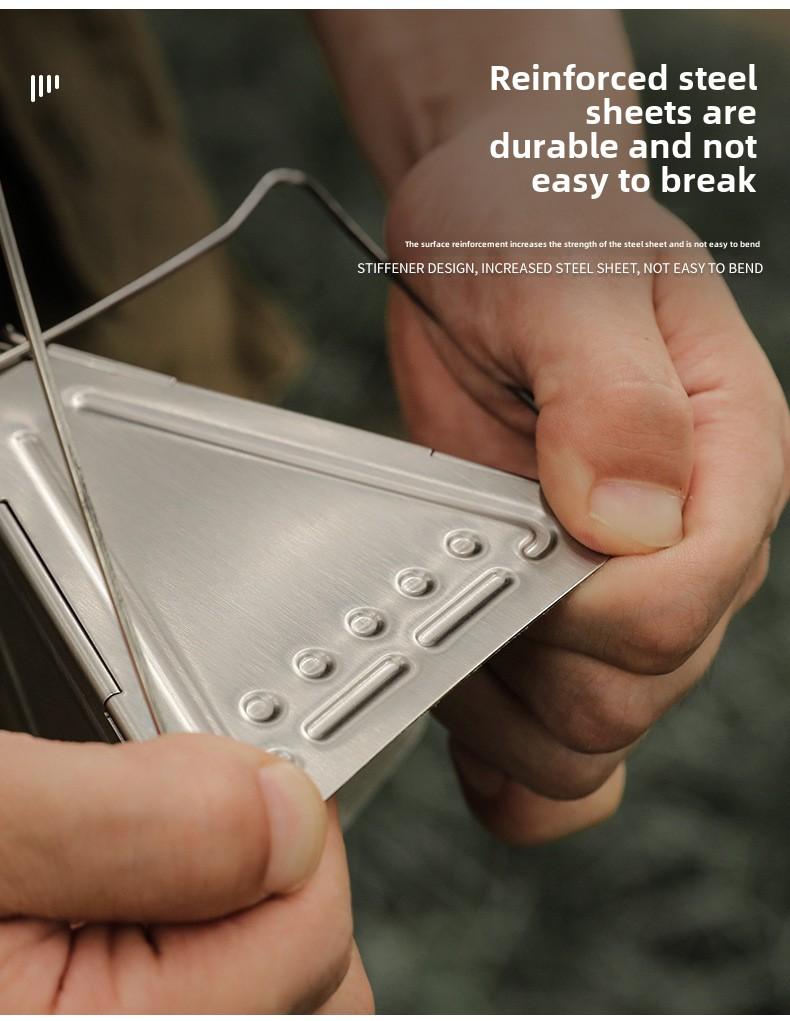 Product Introduction of Portable Outdoor Camping Coffee Filter Rack Stainless Steel Folding Funnel with Bracket Filter Cup Coffee Drip Rack 3