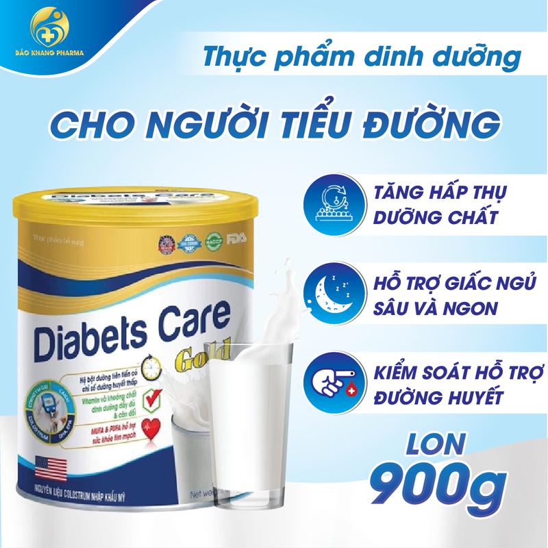 Sữa tiểu đường Diabets Care Gold dùng được cho người huyết áp tim mạch tăng cường đề kháng [ Diabet Care Gold ] Bột sữahạt