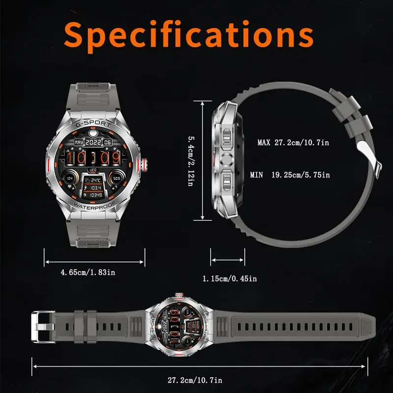 Multifunctional Smart Watch, Fashion Digital Watch with Phone Call & Multi-sports Modes, Sports Watch for Women & Men, Wearable 1