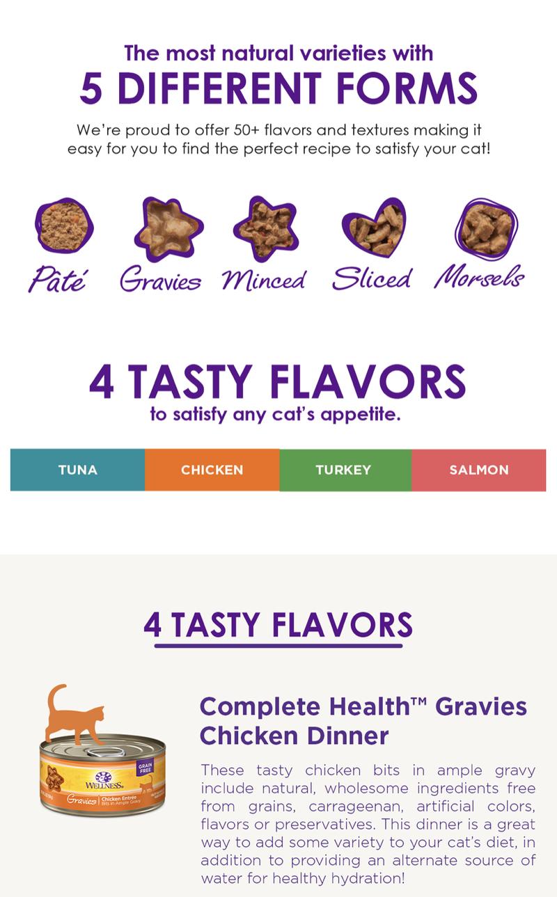 Product Introduction of Wellness Complete Health Gravies Wet Cat Food 3oz 2