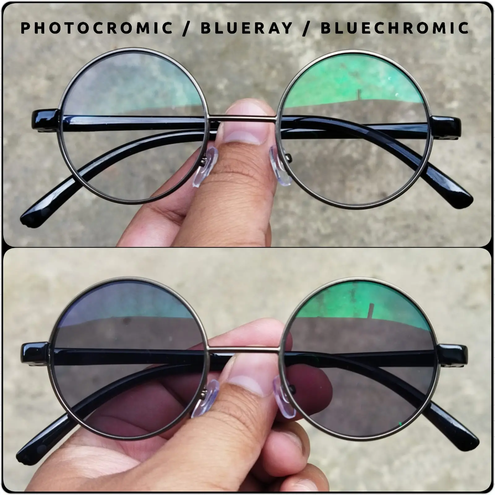 Kacamata lensa PHOTOCROMIC / BLUERAY / BLUECHROMIC / ANTI FOG ANTI EMBUN / ONE DRIVE / PROGRESIF BULAT 12