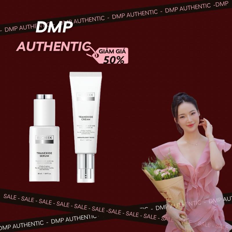 Combo huyết thanh sinh học và kem dưỡng tranexide cream Biomeek Skincare Làm Đẹp Da