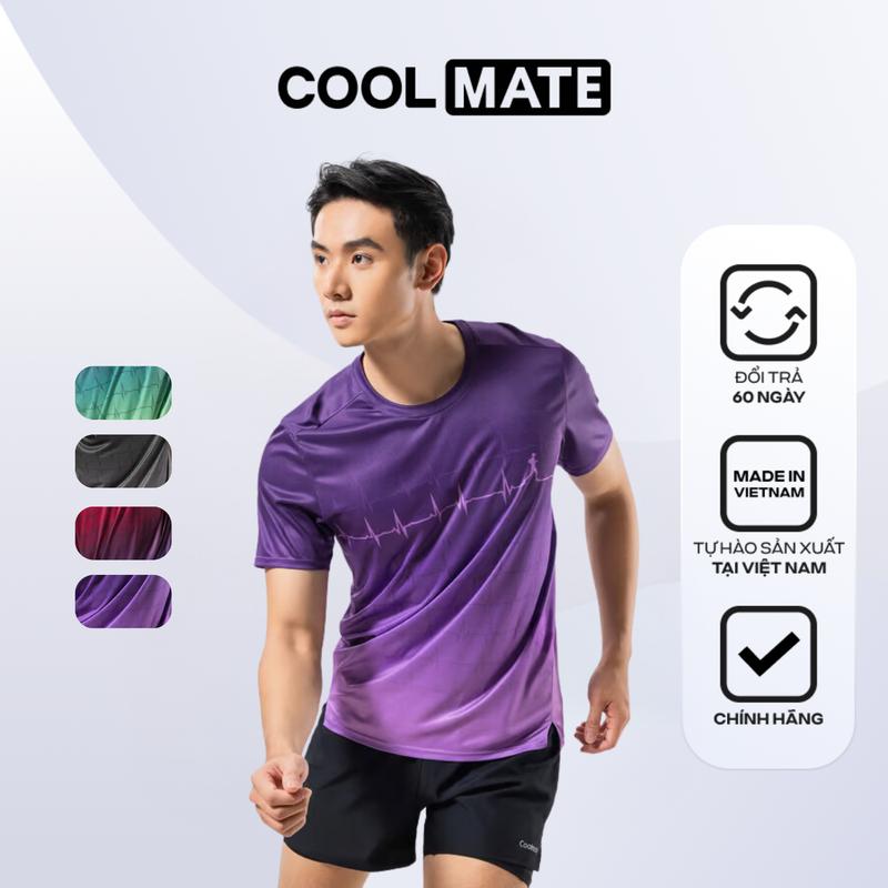 Áo Thun Nam Chạy Bộ Graphic Heartbeat - Coolmate