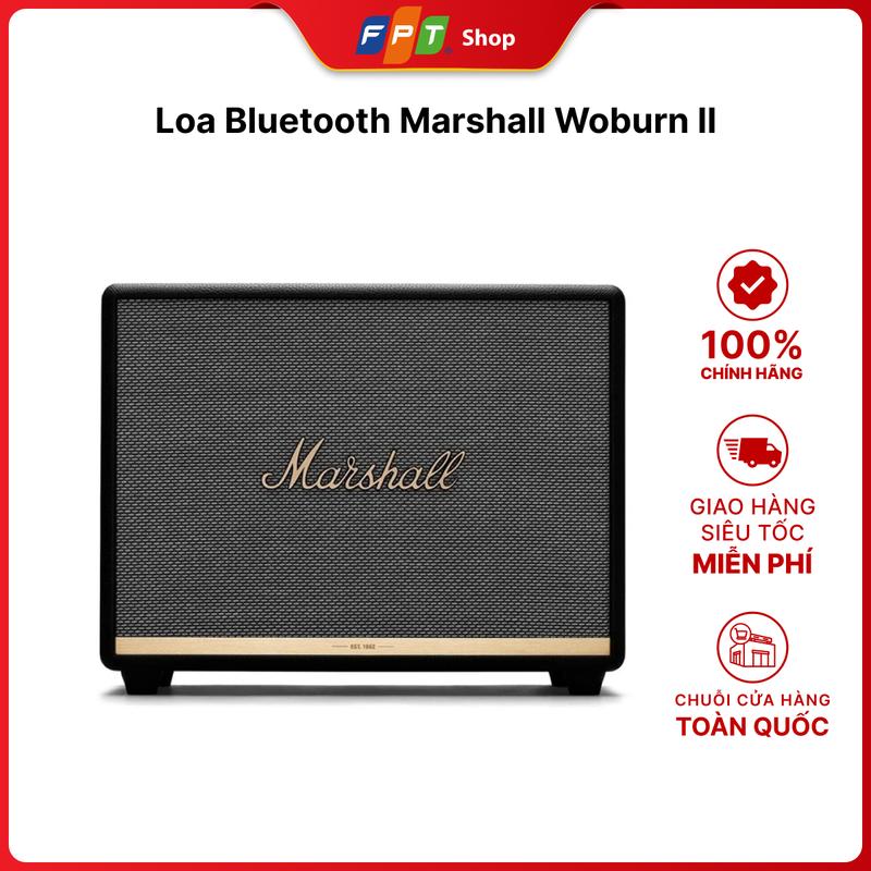 Loa Bluetooth Marshall Woburn II, bluetooth 5.0, loa siêu trầm, kiểu dáng tân cổ điển, 3 tone màu, điều khiển linh hoạt