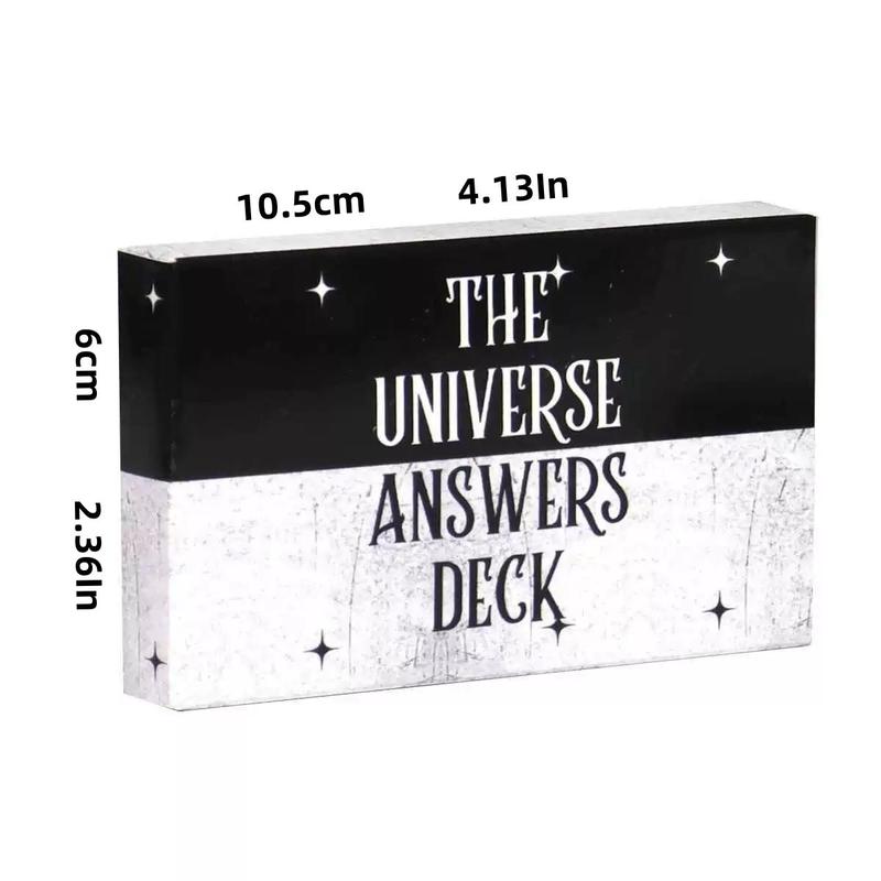 Universe Answer Information Oracle Card, 1 Box Retro Style Oracle Card Game, Family Party Entertainment Card Game for Kids & Adults 1