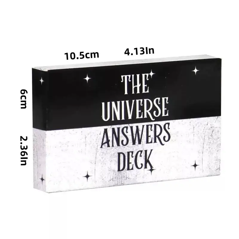 Universe Answer Information Oracle Card, 1 Box Retro Style Oracle Card Game, Family Party Entertainment Card Game for Kids & Adults 1