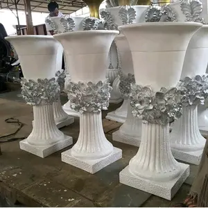 VAS FIBERGLAS DEKORASI STAND FLOWER Bunga