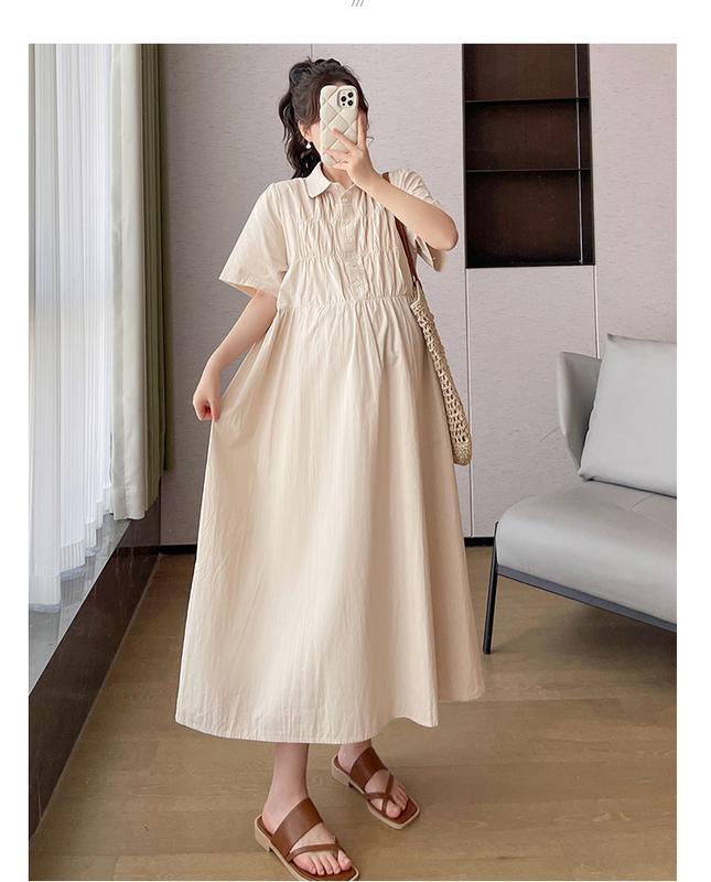 Product Introduction of P69350# Dress Pregnant Plus Size Dress For Women Nipped Waist Summer Slim New Arrival Pregnant Pregnancy Dress 23