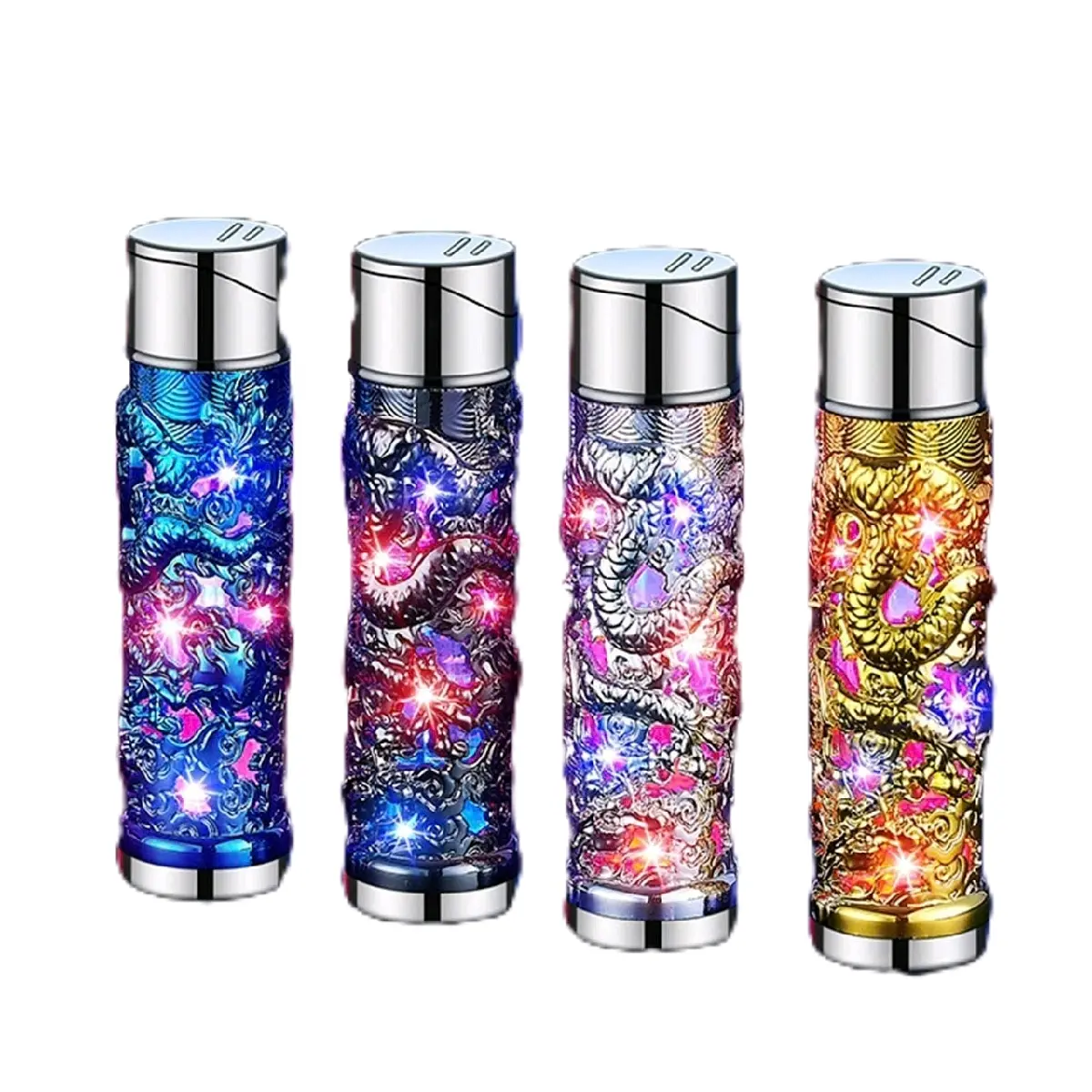 Bộ Lắp Ráp Mô Hình Trụ Rồng BL Có Đèn Led Nhập Nháy