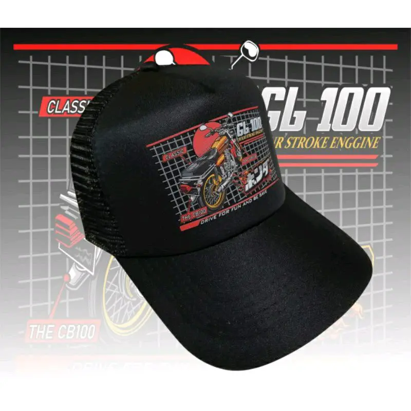 Topi jaring CB GL100 legend motor tua herex racing team rosok distro ...