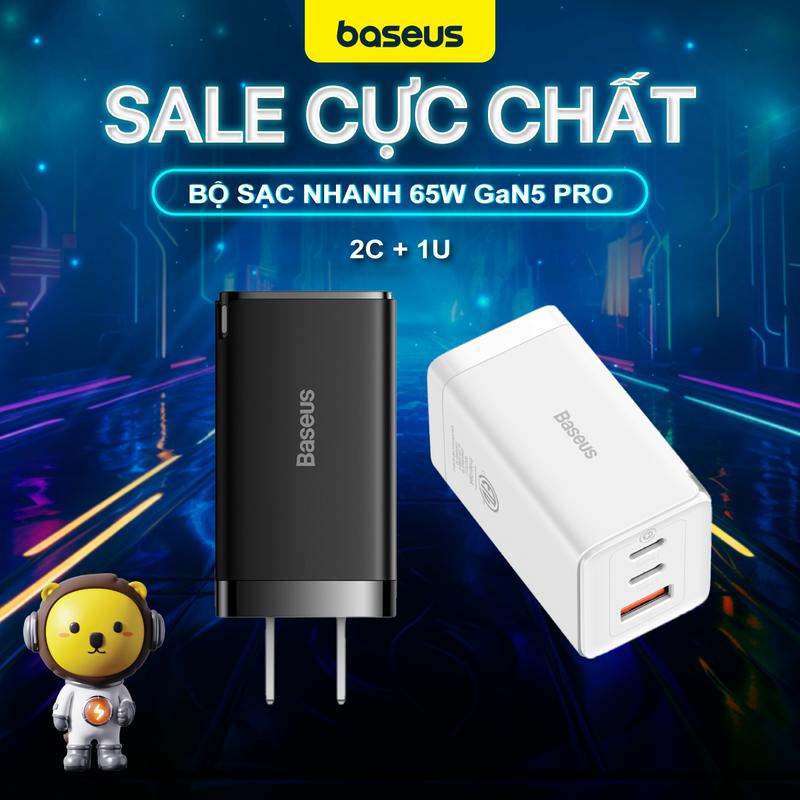 Baseus 65W GaN5 Pro Charger For Smart Phone Quick Charge 4.0 3.0 Type C PD USB Charger Portable Fast Charger For Laptop Phone