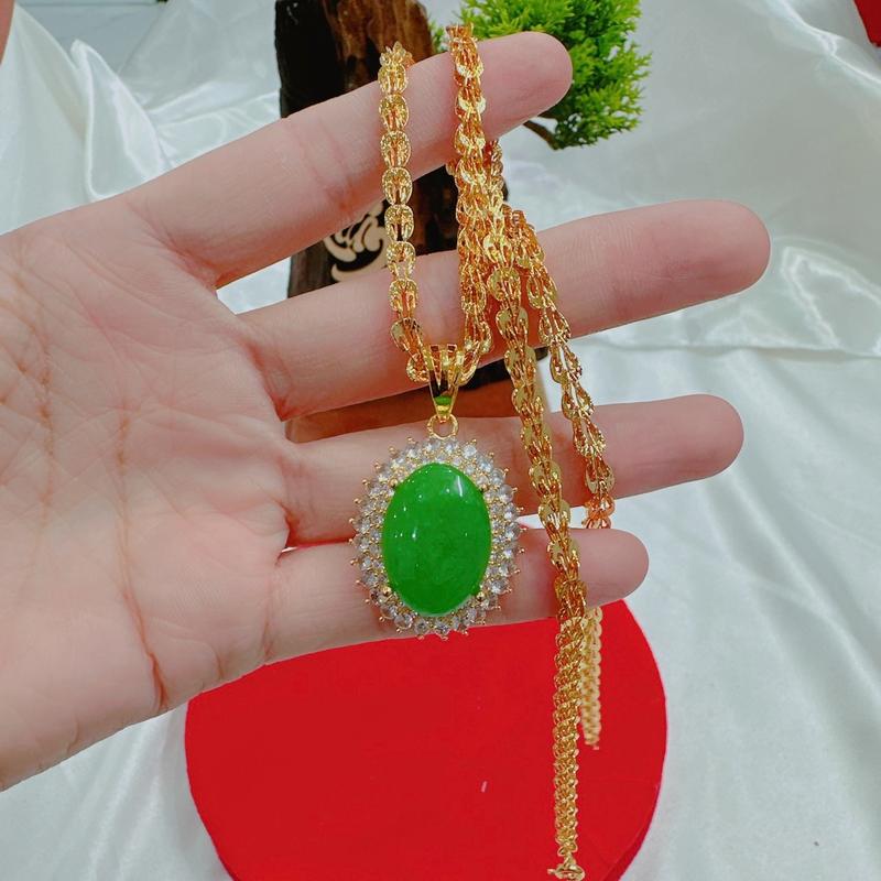 Dây chuyền Phụng mặt đá xanh ( Trang Sức Nữ) 7
