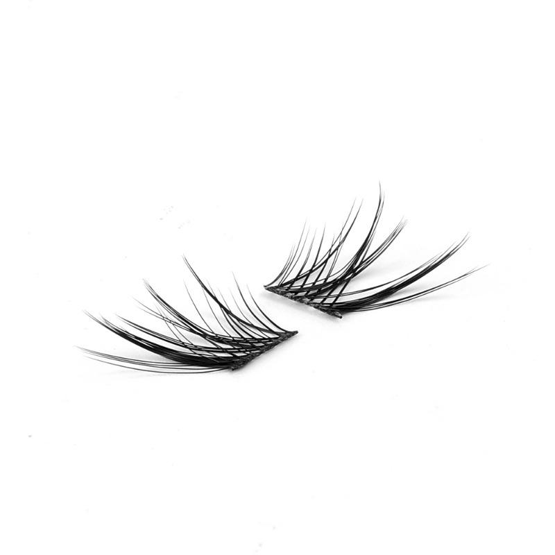 Product Introduction of 10Rows/Box Fox False Eyelashes Single Cluster Eyelash Extension Segmented Lashes Fox Eye Effect Lashes Individual False Eyelashes 30