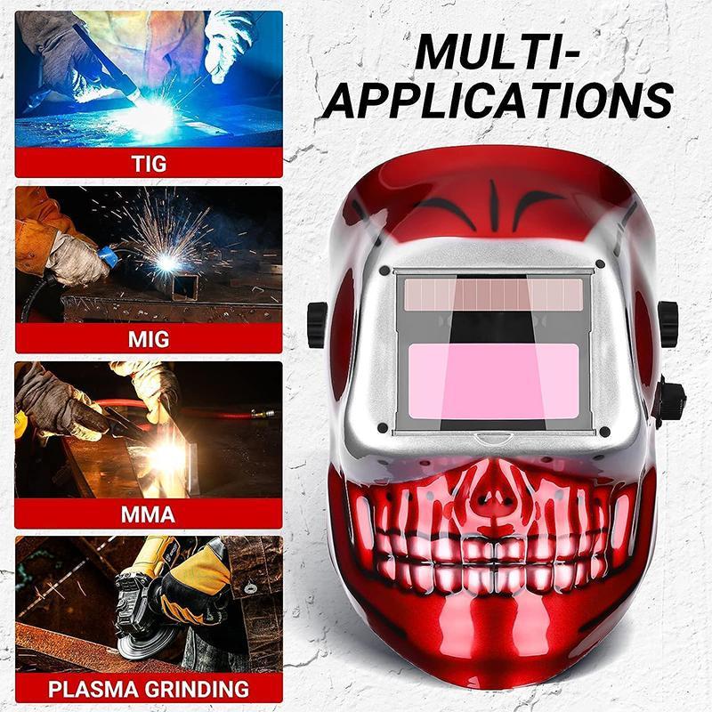 Professional Auto Darkening Welding Helmet, Comfortable Wear Automatic Darkening Protective Welding Cap, Professional Thermal Insulation Welding Accessories 7