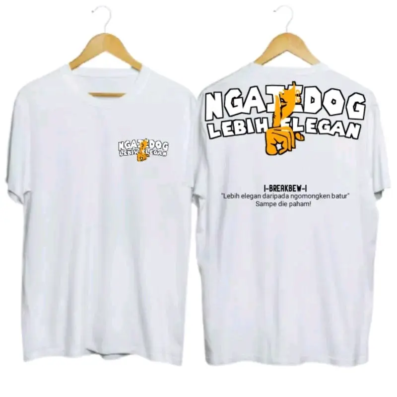 KAOS SUNDA DISTRO KATUN COMBED24S Katun Katun Baju Combed Motif Pendek 2