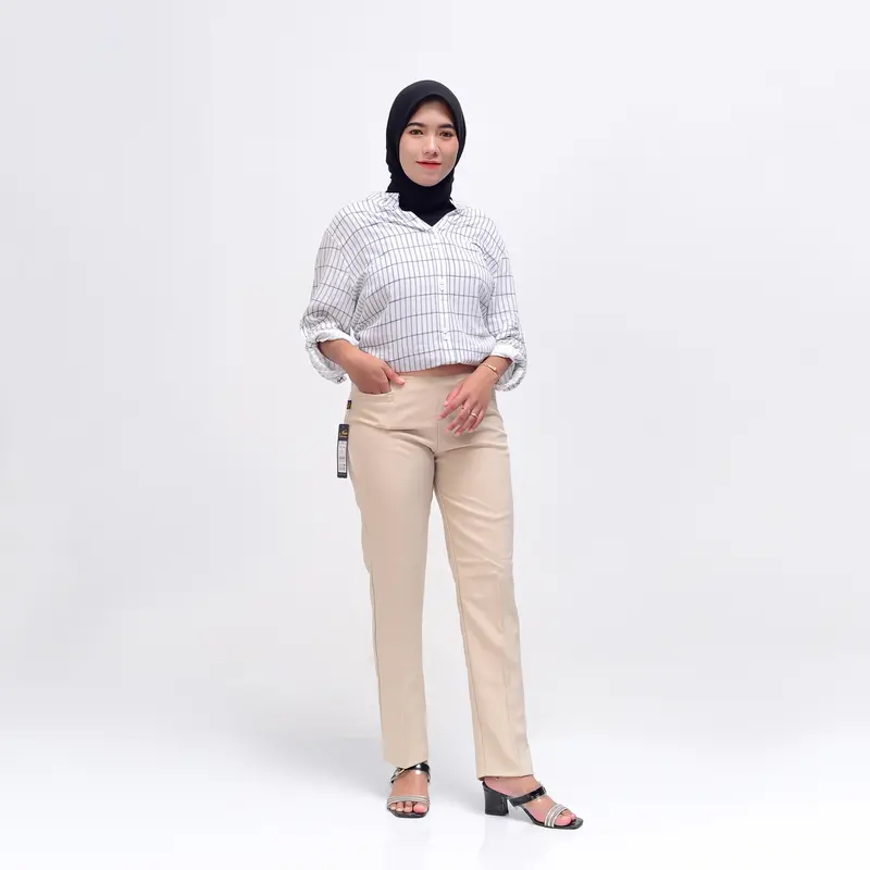 CELANA KERJA WANITA PINGGANG KARET MUAT BB 43-100kg 4