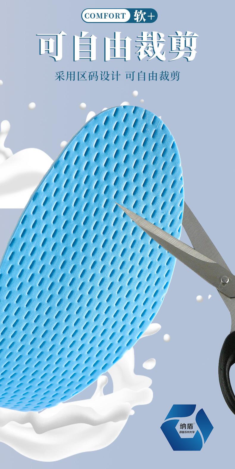 Product Introduction of Miếng Lót Giày Cao Su, Mỏng Mùa Hè, Chống Mùi, Thấm Hút Mồ Hôi, Bọt Biển Cảm Giác Băng, Thoáng Khí, Đế Mềm, Unisex, Thích Hợp Cho Chân Trần Chạy Bộ Và Thể Thao 10