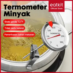 Eatkit Thermometer Masak Pengukur Analog Suhu Minyak Goreng 23cm / 30cm Deep Fry oil Termometer