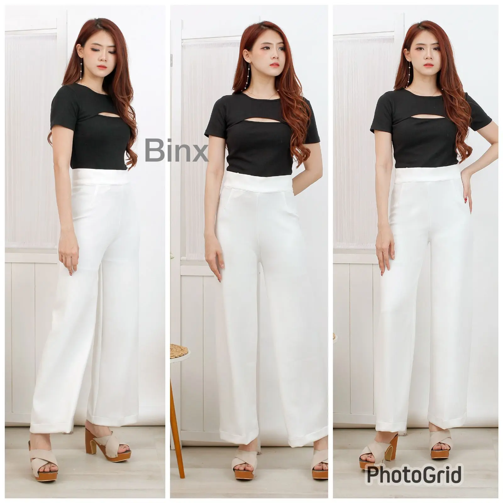 Julie Cullote by Binx / Celana Kulot Wanita / Celana Panjang Wanita all size Scuba Tebal Casual Basic