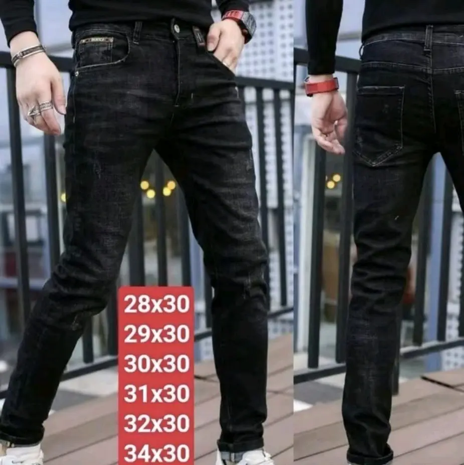 Quần dài jean nam màu xám tiêu quần bò co giãn 4 chiều ( MS-82 ) Menswear Pants Có túi